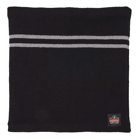 Ergodyne Neck Gaiter, Acrylic, Fleece, Black, Universal 6961