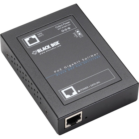 Black Box Black Box PoE+ Ethernet Splitter, Gigabit Network Devices, 802.3at Rated LPS2001