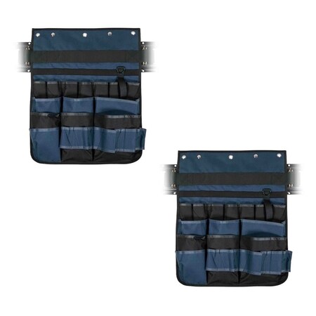 Mytee Products 2Pk E-Track Hanging Tool Organizer for Enclosed Trailer Multi Pocket Tool Holder, 2PK ETK-HTOx2