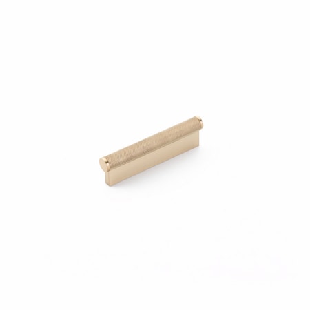 Schaub 4in Center to Center Modo Cabinet Pull Signature Satin Brass Finish 1201-SSB