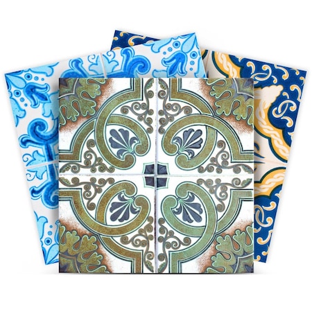 Homeroots 6" X 6" Madison Vintage Mosaic Peel and Stick Tiles 400267