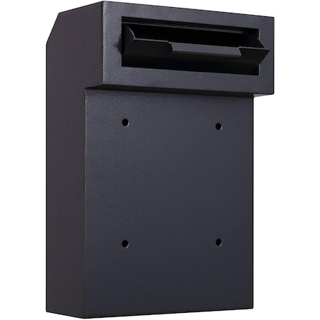 Protex Safe Through-The Door Drop Box Security Safe Locker, Black WSS-159-Black