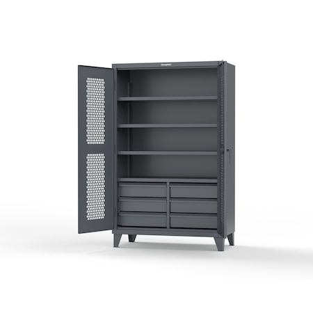 Strong Hold 12 GA Stainless Steel Double Shift Cabinet 36-DS-248SS