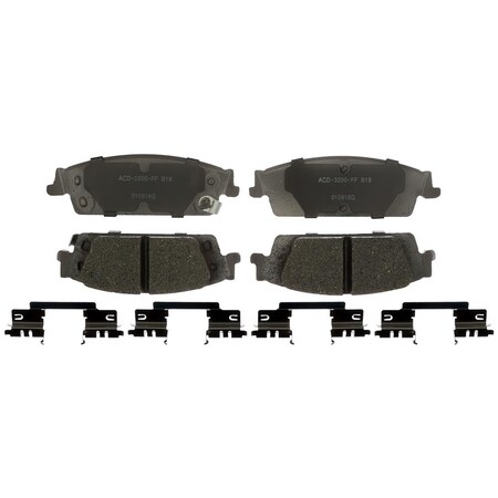 Acdelco PAD SET RR DISC BRK, Disc Brake Pad Set,  14D1707CHF1