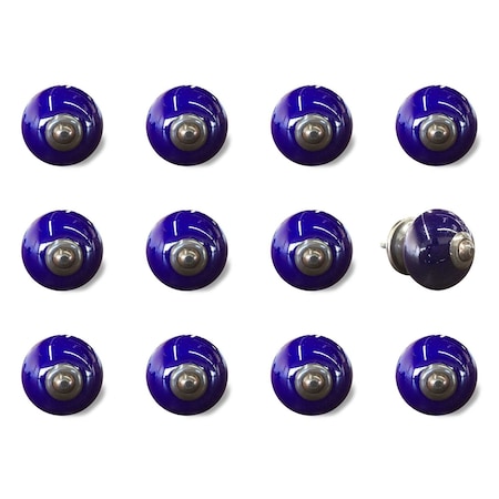 Homeroots Set of Twelve Ceramic Drawer Pull Knobs, 12PK 321687