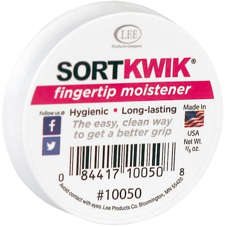 Lee Products Co LEE, Sortkwik Fingertip Moisteners, 3/8 Oz, Pink 10050