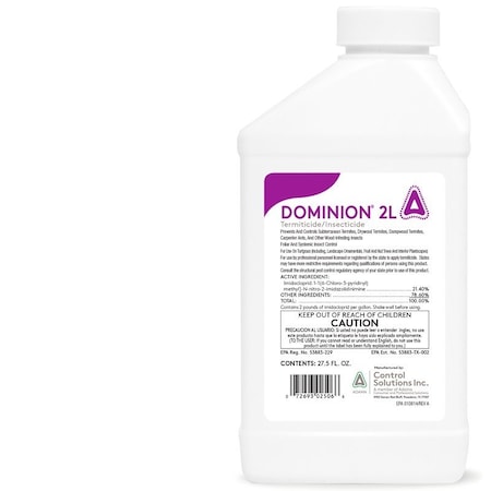 Csi Dominion 2L Termiticide/Insecticide, Liquid, Ornamentals, Pre and Post-Construction, Turf 82002506