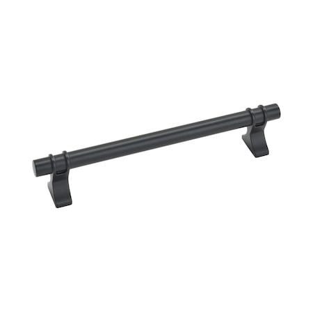 Amerock Davenport 6-5/16 in 160 mm Center-to-Center Matte Black Cabinet Pull BP36607MB