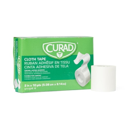 Medline CURAD Cloth/Silk Medical Adhesive Tape, 2in x 10 yd., 6PK NON270102Z
