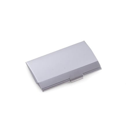 Bey Berk International Bey-Berk International  Stainless Steel Business Card Case with Brushed Finish - Silver D291S