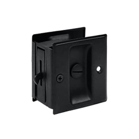 Dendesigns 2.5 x 2.75 in. Privacy Pocket Lock, Black - Solid DE948421