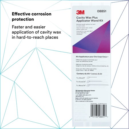 3M Abrasives Cavity Wax Plus Applicator 7100088894