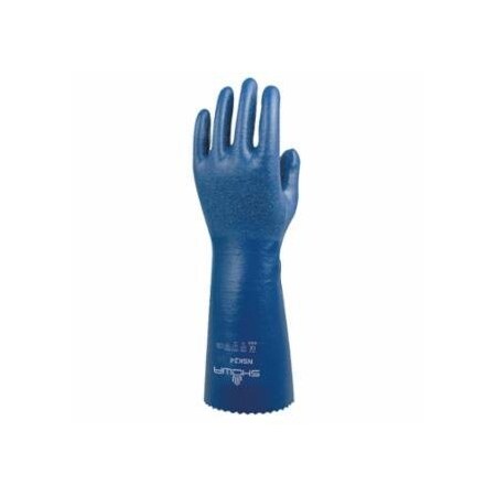 Showa NSK24 Dual Nitrile-Coated Gloves, Medium, Blue 845-NSK24-09