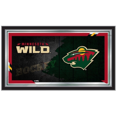Holland Bar Stool Co Minnesota Wild 15" x 26" Hockey Collector Mirror by Holland Bar Stool Company MColMinWld