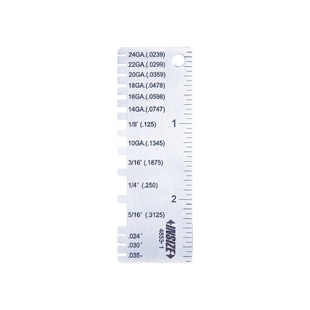 Insize Sheet Metal Thickness Gage 4853-1