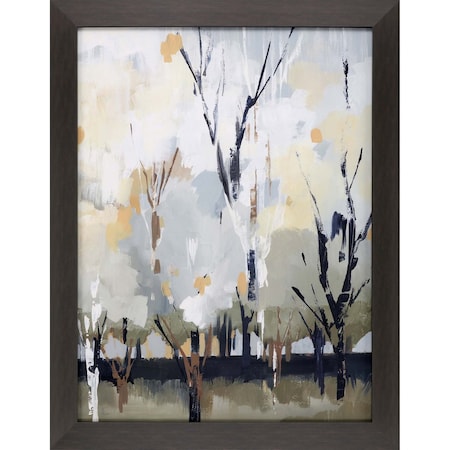 Homeroots Silversong Birch I Brown Framed Print Wall Art 474060