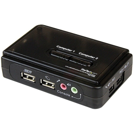 Startech.Com 2 Port USB KVM Switch w/ Audio & Cables SV211KUSB