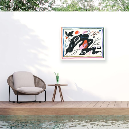 Trademark Fine Art Outdoor Canvas Art Livia Falcaru Waves of Emotion Wall Art for Patios, or Gardens 1X26863-OC1824WR
