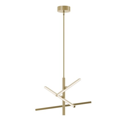 Afx Knoll - LED Pendant - 24in - Light Antique Brass KNOP24LAJUDLB