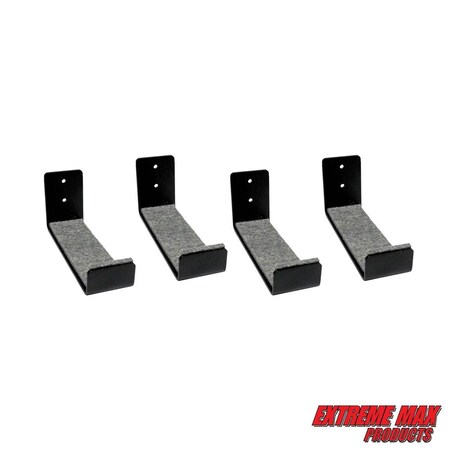 Extreme Max 3006.8438.2 Minimalist Wall-Mount Naked Surfboard Rack / Display Mount - Value 2-Pack 3006.8438.2