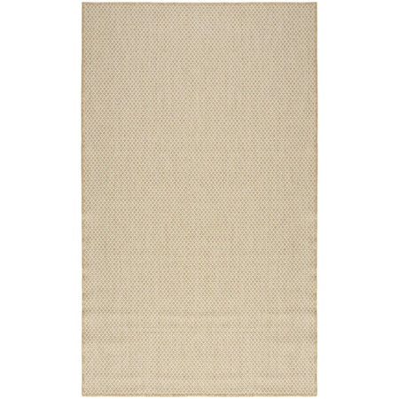 Homeroots 2' X 3' Natural And Tan Geometric Indoor Outdoor Area Rug 573882
