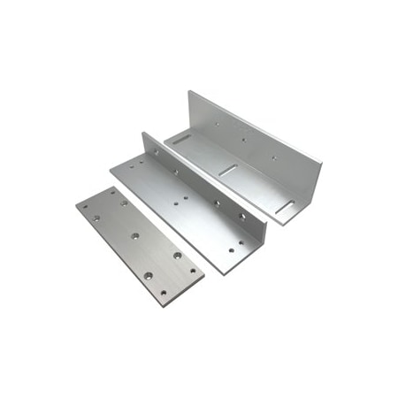 Security Door Controls Z Bracket for 1576, (Includes 1576-MP - Lock Body Mounting Plate), 628/US28 Satin Aluminum 1576-ZB-V