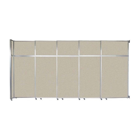 Versare Operable Wall Sliding Room Divider 15'7" x 8'5-1/4" Sand Fabric 1072518