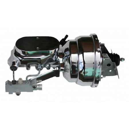 Jocosidad 8 in. Dual Chrome Brake Booster JO3629355