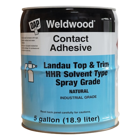 Dap Contact Cement, Weldwood Landau Top and Trim Series, Natural, 5 gal, Can 234