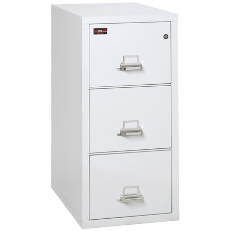 Fireking 3 Drawer, 2 Hr Fire & Impact Rated, Vertical, 31" depth Letter Arctic White 3-1943-2AW