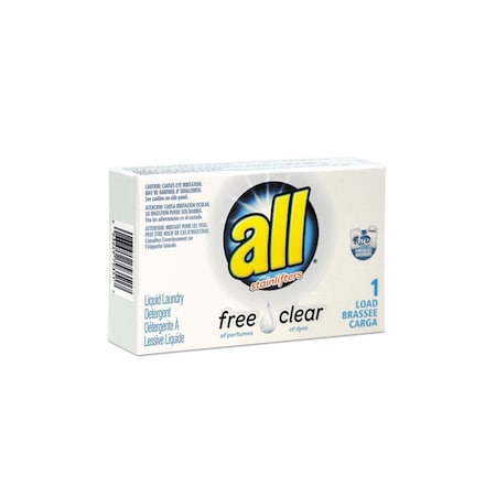Vend-Rite Mfg 1.6 oz Free Clear He Liquid Laundry Detergent Unscented Vend Box - 100 per Case VE471426
