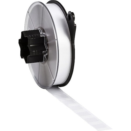 Brady Wraparound Label, White, Vinyl, 1 in W WRAP-4-417