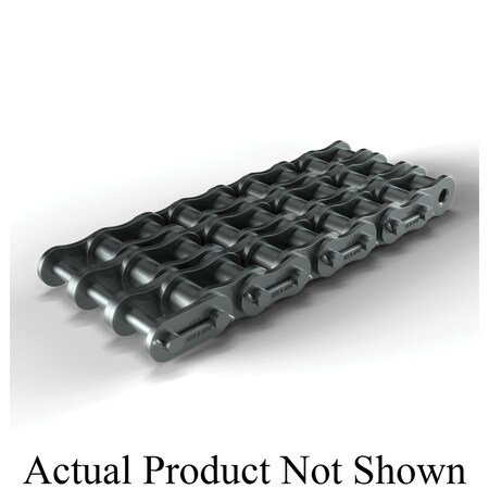 Hkk Chain Cottered Standard Roller chain, 10 ft OAL, 3 P, 1-7/8 Dia x 1-7/8 in W Roller, Alloy Steel RC240C3A
