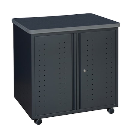 Regency Mesa Steel Mobile Locking Utility/Fax/Copy Table 30in X 23.25in - Grey 66746SCGY