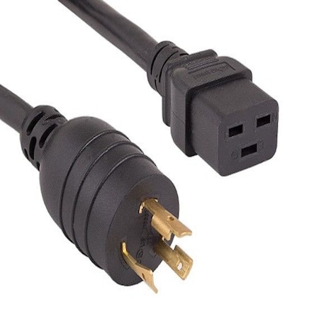 Sanoxy 8ft 12 AWG 20A 250V Heavy-Duty Power Cord NEMA L6-20P to IEC 320 C19, Black SNX-CBL-LDR-PW142-1208
