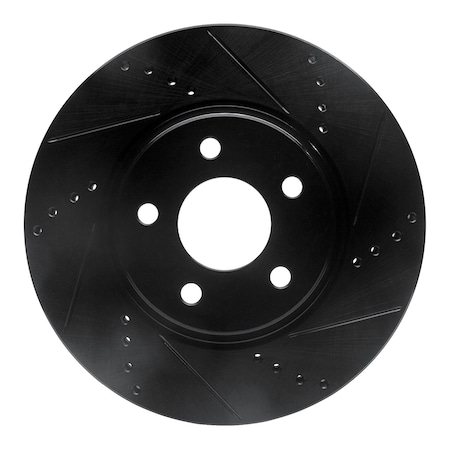 Dynamic Friction Co DFC Brake Rotor - Drilled and Slotted - Black 633-53003R