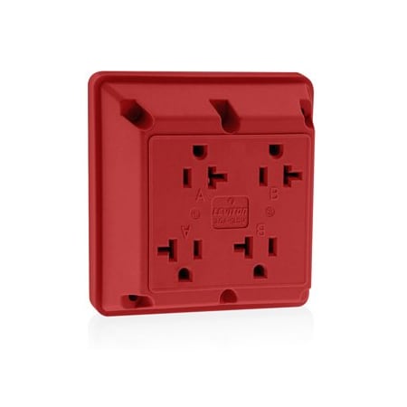 Leviton Four-In-One Receptacles 20 Amp, 125 Volt 21254-R