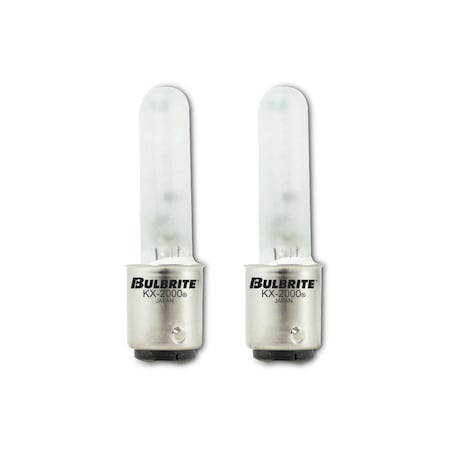 Bulbrite T3 Light Bulbs with Frost Glass Finish and BA15D Double-Contact Bayonet Base, 40 Watt, 2 PK 861185