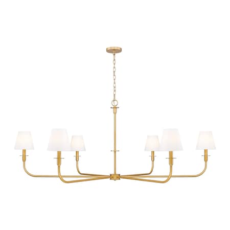 Z-Lite Tova Rubbed Brass 6 Light Chandelier 3049-62RB