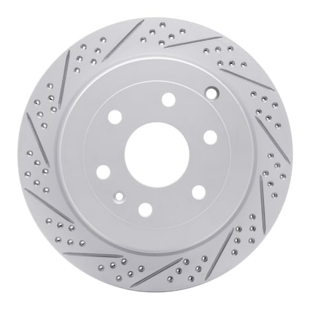 Dynamic Friction Co DFC Geoperformance Rotor - Drilled and Slotted 830-48055L