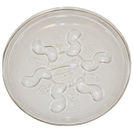 Gardeners Blue Ribbon Saucer Plus SP6VUS Planter Saucer, 6 in Dia, Plastic, Clear SP6