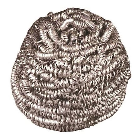 Renown 7.7 in. Stainless Steel Scrubber Brush Gray, 12PK 84AS