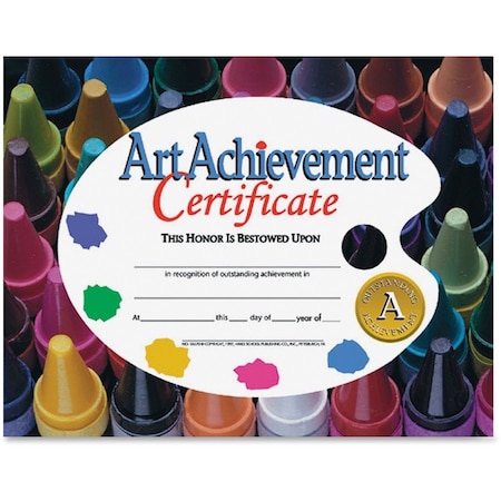 Hayes Art Achievement Certificate, 8.5in x 11in, PK90 VA570