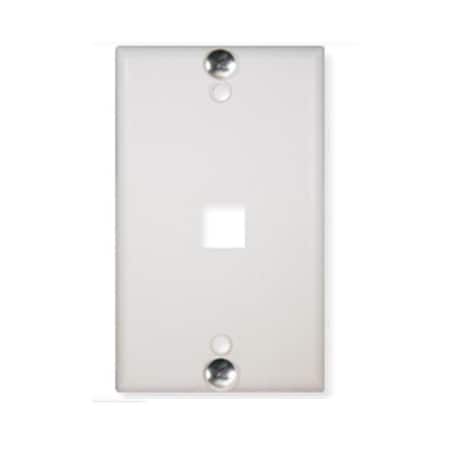 Maxpower Wall Plate Phone Flush 1-Port - White MA81245