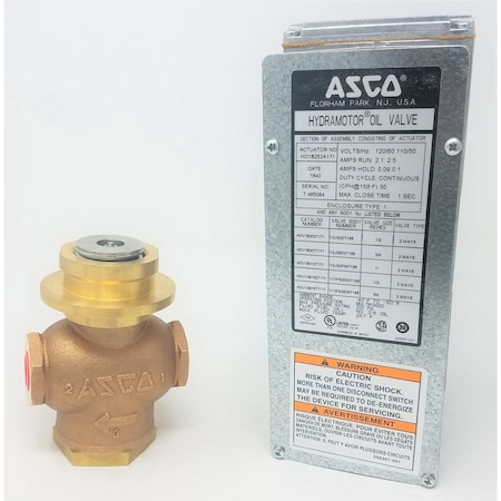 Asco Act w/Fm Proof Closure Sw 120V HO1B252A171