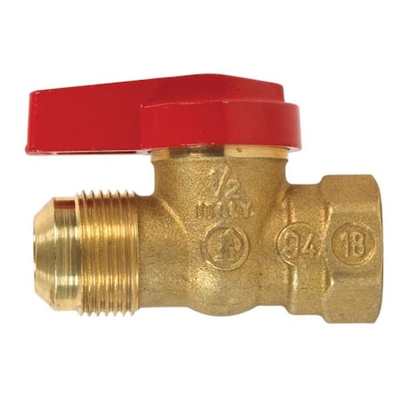 Tinkertools 114-543 Lever Handle Gas Valve Chrome - 0.94 x 0.5 in. TI2745041