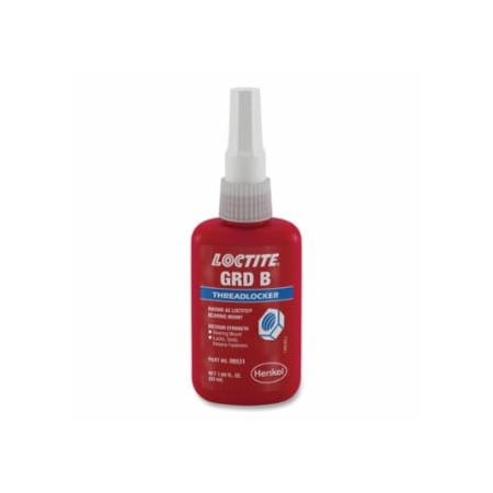 Loctite Bearing Mount Grade B Retaining Compound Threadlocker, 50 ml, Bottle, Yellow 442-199013