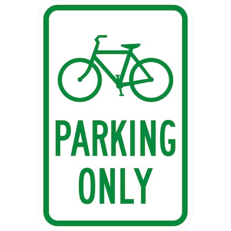 Lyle Parking Only (W/Sym), 12x18, Diamond Grade, White G-2656-DG_12x18