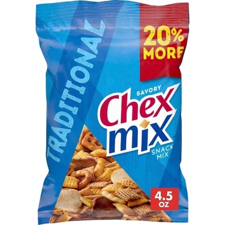 General Mills Chex Mix Savory Traditional Snack Mix 4.5 oz Bagged 786306
