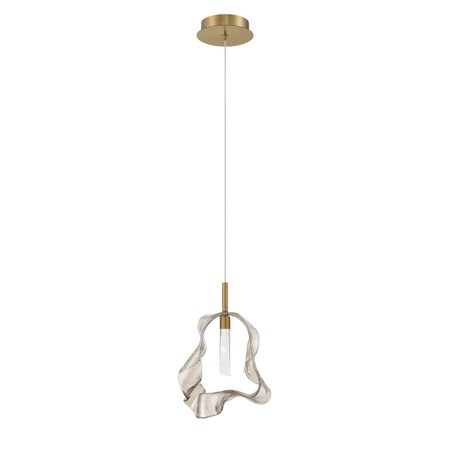 Euf Norah, Pendant, 13", Gold, Amber Glass 50247-035